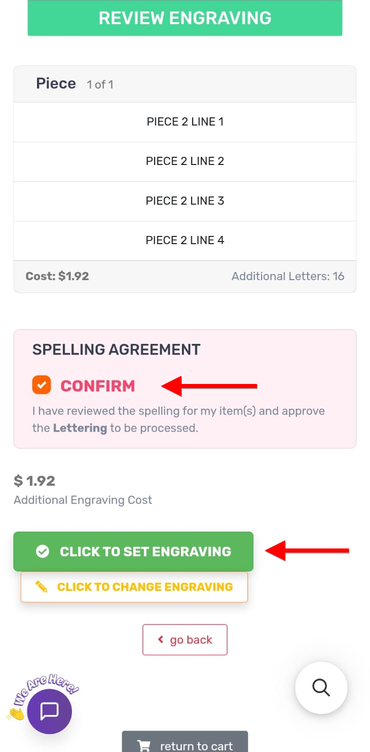 Item 2 spelling agreement confirmed